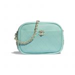 Chanel Light Blue Casual Trip Medium Camera Case Bag