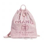 Chanel Pink Deauville Backpack Bag