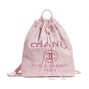 Chanel Pink Deauville Backpack Bag
