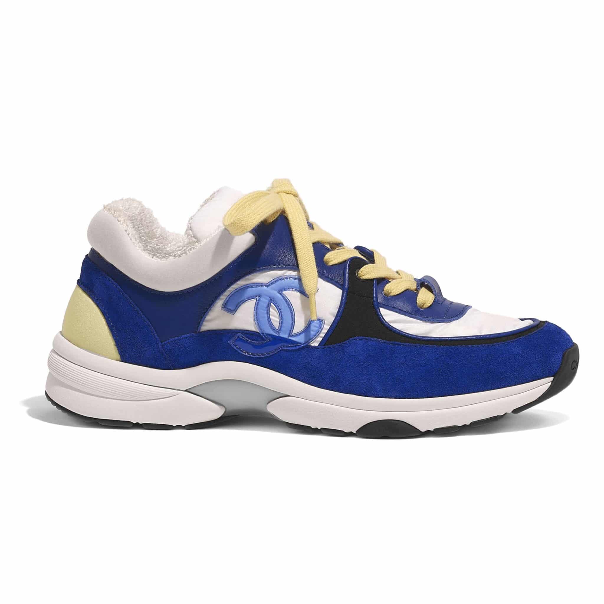 Chanel Royal Blue/White/Black Sport Runner Sneaker