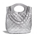 Chanel Silver Chanel 31 Small Shopping Bag