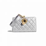 Chanel Silver Evening By The Sea Clutch Bag