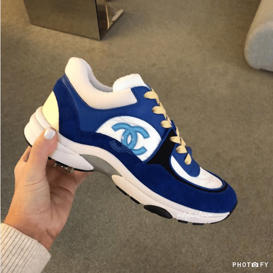 chanel sneakers pastel