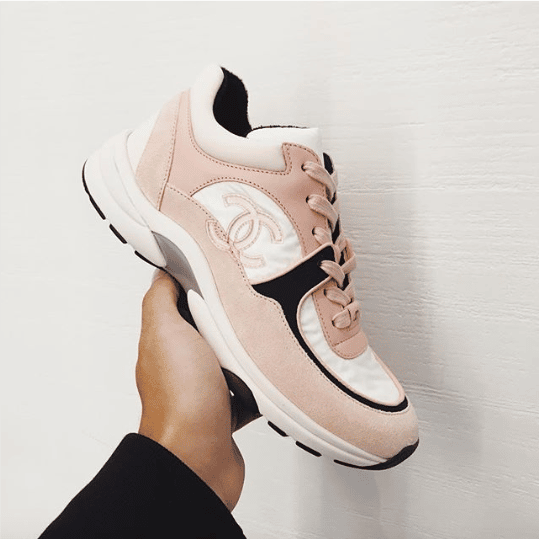 pastel chanel sneakers