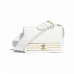 Chanel White Captain Gold Waist Bag
