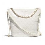 Chanel White En Vogue Hobo Bag