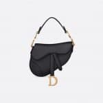 Dior Black Calfskin Mini Saddle Bag