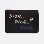Dior Black Nylon Dior x Kaws Pouch Bag