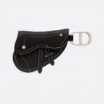 Dior Black Saddle Key Ring