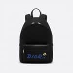 Dior Black/Blue Nylon Dior x Kaws Backpack Bag