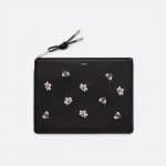 Dior Black/Pink Bee Printed Dior x Kaws Pouch Bag