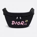 Dior Black/Pink Nylon Dior x Kaws Belt Bag
