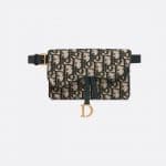 Dior Green Oblique Saddle Belt Pouch Bag