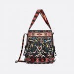 Dior Multicolor Floral Embroidered Diorodeo Hobo Bag