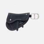 Dior Navy Blue Saddle Key Ring