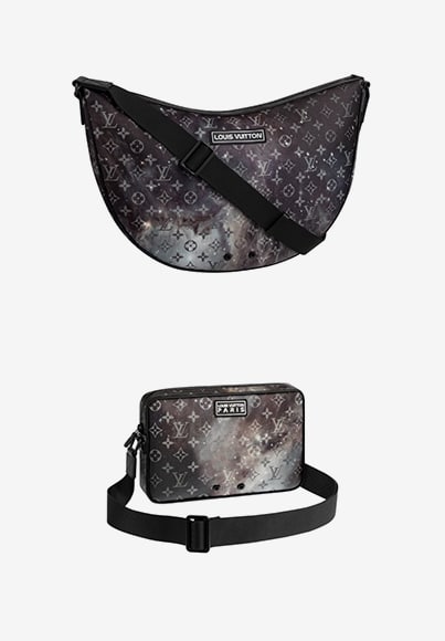 Black Louis Vuitton Monogram Galaxy Alpha Hobo Crossbody Bag