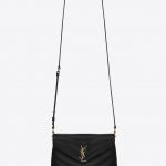 Saint Laurent Black Matelassé Y Loulou Toy Bag