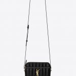 Saint Laurent Black Quilted Lambskin Vicky Camera Bag