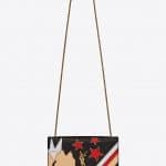 Saint Laurent Black Rock Star Patchwork Medium Kate Bag