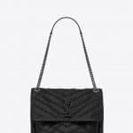 Saint Laurent Black Vintage Calfskin with Knots Medium Niki Bag