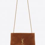 Saint Laurent Fauve Suede:Smooth Leather Medium Reversible Kate Bag