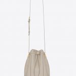 Saint Laurent Ivory Talitha Medium Bucket Bag