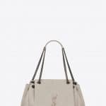 Saint Laurent Ivory Vintage Leather Medium Nolita Chain Bag