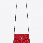 Saint Laurent Red Bandana Fabric Loulou Toy Bag