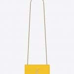 Saint Laurent Yellow Small Kate Bag with Tassel