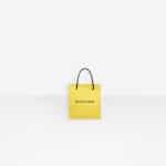 Balenciaga Lemon Yellow Shopping Tote XXS Bag