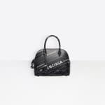 Balenciaga Noir/Blanc All Over Ville Top Handle S Bag