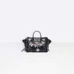 Balenciaga Noir/Blanc Graffiti Papier A6 Zip Around Bag