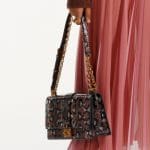 Dior Brown/Black Snakeskin Flap Bag - Pre-Fall 2019