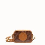 Fendi Brown Canvas FF Pattern Camera Case Bag