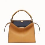 Fendi Brown Peekaboo X-Lite Regular Bag