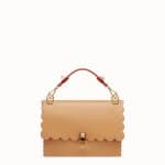 Fendi Light Brown Scalloped Kan I Bag