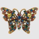Gucci Crystal Studded Butterfly Ring 1