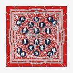 Hermes Les Nouveaux Amoureux De Paris Silk Twill Scarf 90