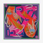 Hermes Zouaves Et Dragons Silk Twill Scarf 90