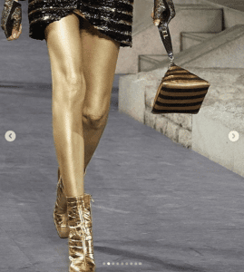 Chanel Black/Gold Pyramid Clutch Bag - Pre-Falll 2019