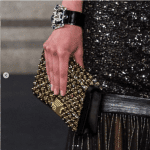 Chanel Black/Gold Beaded Clutch Bag - Pre-Fall 2019