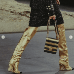 Chanel Black/Gold Boy North/West Bag - Pre-Fall 2019