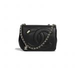 Chanel Black Lambskin CC Flap Bag
