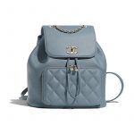 Chanel Blue Business Affinity Backpack Bag