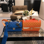 Chanel Blue and Orange Sunset By The Sea Flap Bags