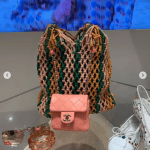 Chanel Coral Mini Flap and Woven Tote Bags