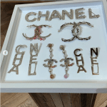 Chanel Logo Brooch and Earrings