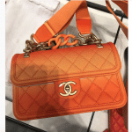 Chanel Orange Sunset By The Sea Flap Bag