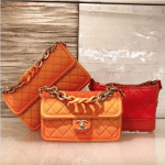 Chanel Orange Sunset By The Sea Flap Bags