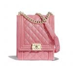Chanel Pink North:South Boy Flap Bag
